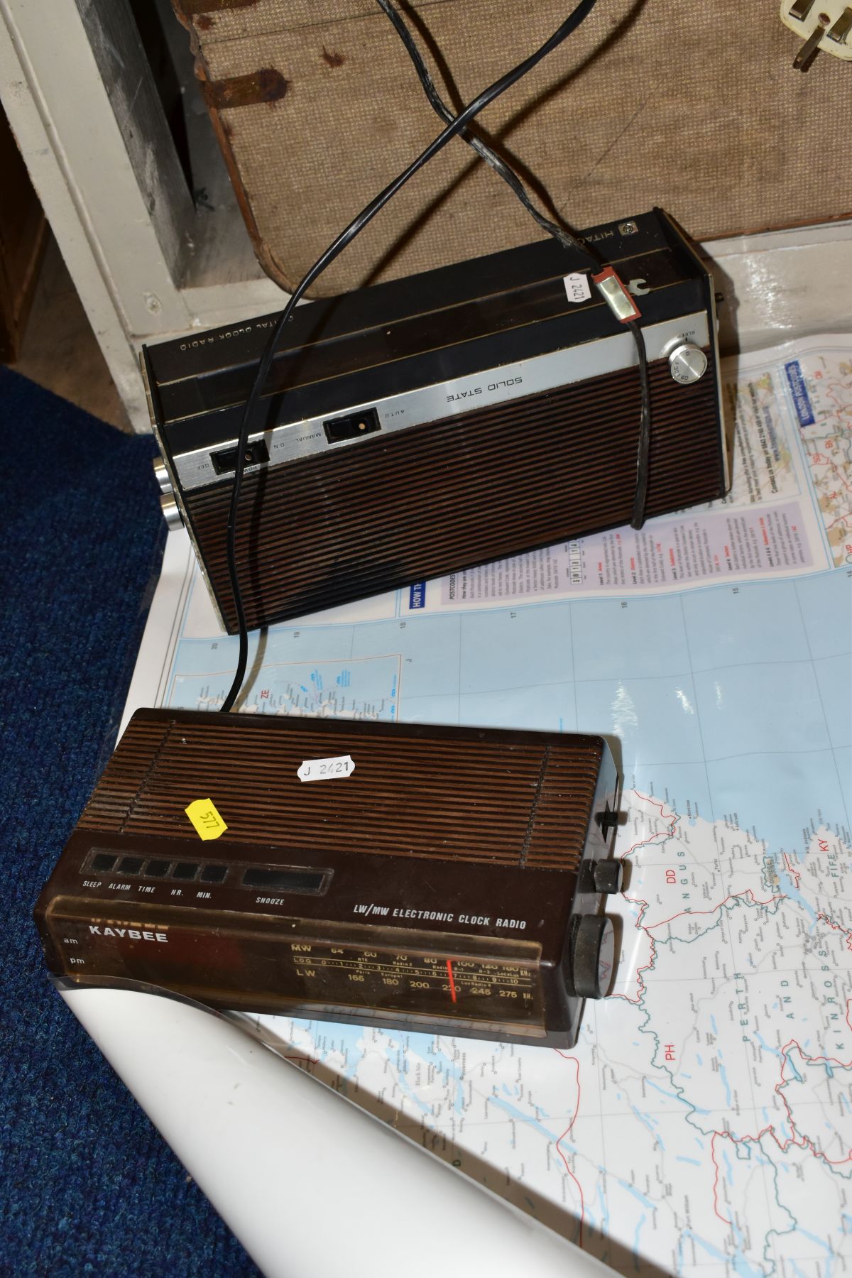 SUNDRY ITEMS etc to include a HMV gramophone, winds and runs, HMV 1375 radio, various 1970's radios, - Image 3 of 9