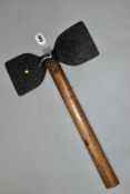 BRADES DOUBLE BITTED AXE, with a 4½'' edge, 10¼'' across and 17'' in length