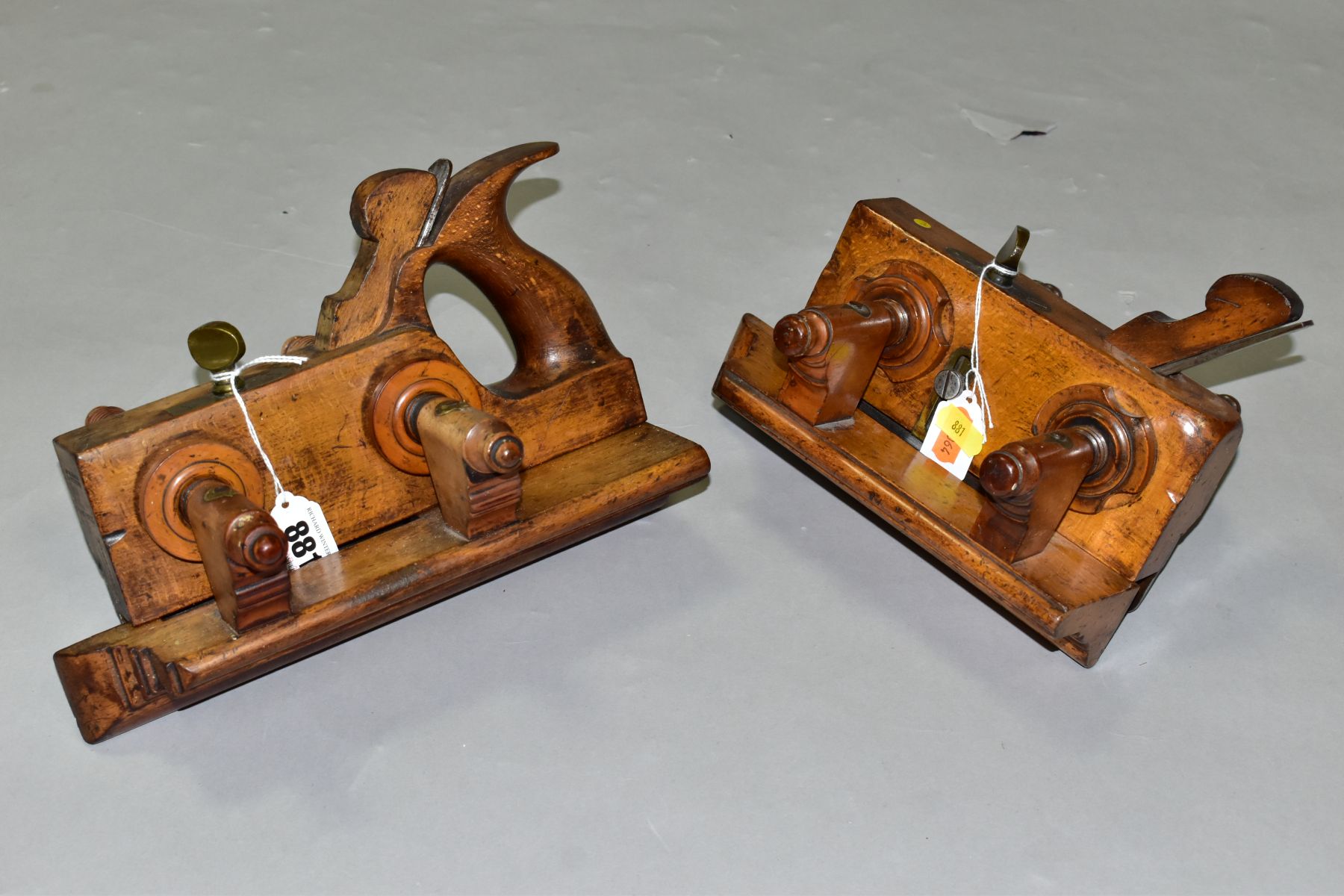 A MATHIESON OF EDINBURGH HANDLED ADJUSTABLE SCREWSTEM PLOUGH PLANE, and a A. Matheson and Sons of