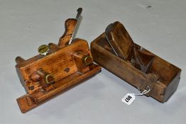 A GABRIEL BEECHWOOD PLOUGH PLANE 7'' long and a Gabriel panel raising plane 9'' long (2)