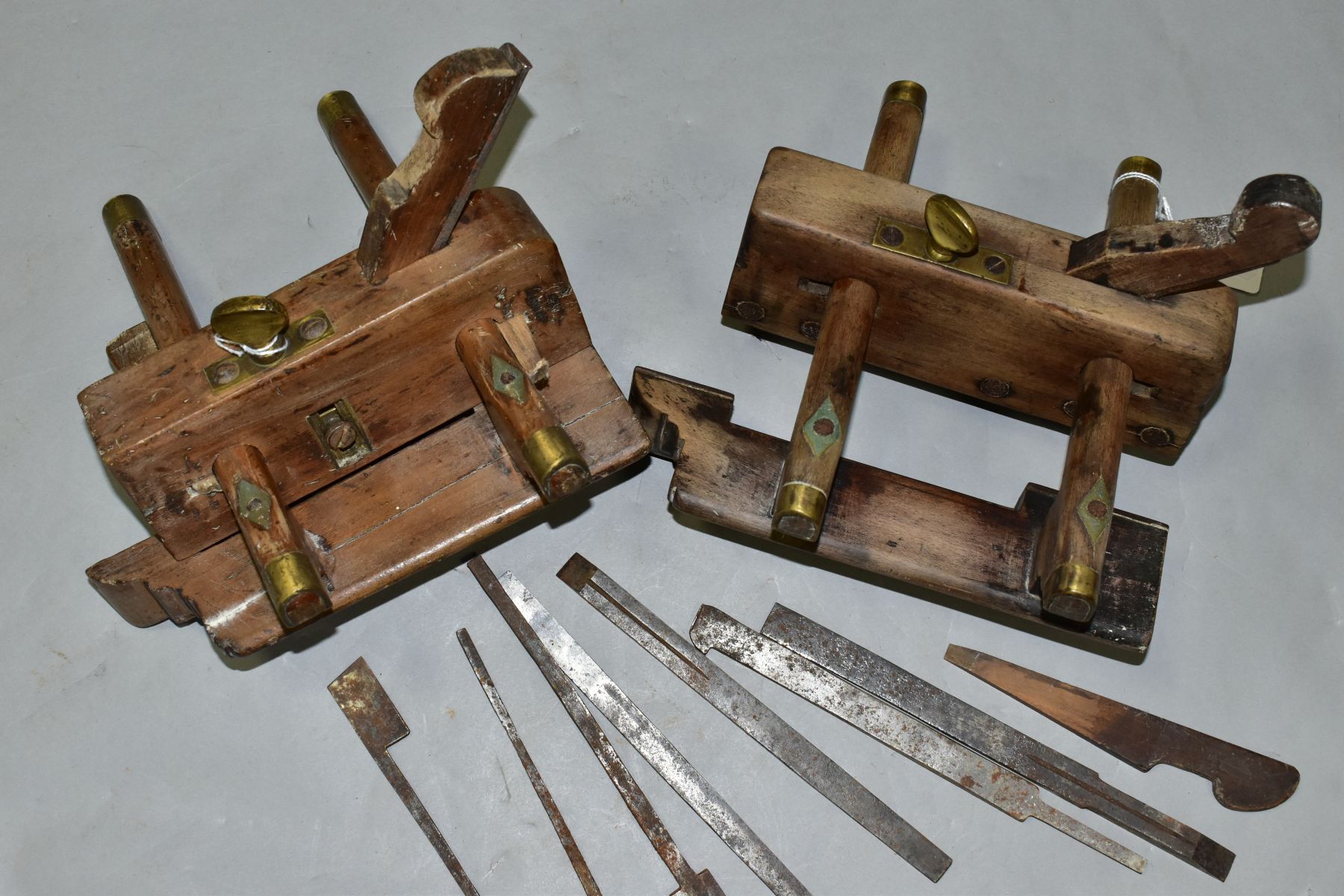 TWO VINTAGE PLOUGH PLANES, comprising of a Routledge 7'' with a ½'' iron, another unbranded 7½'' - Image 2 of 7
