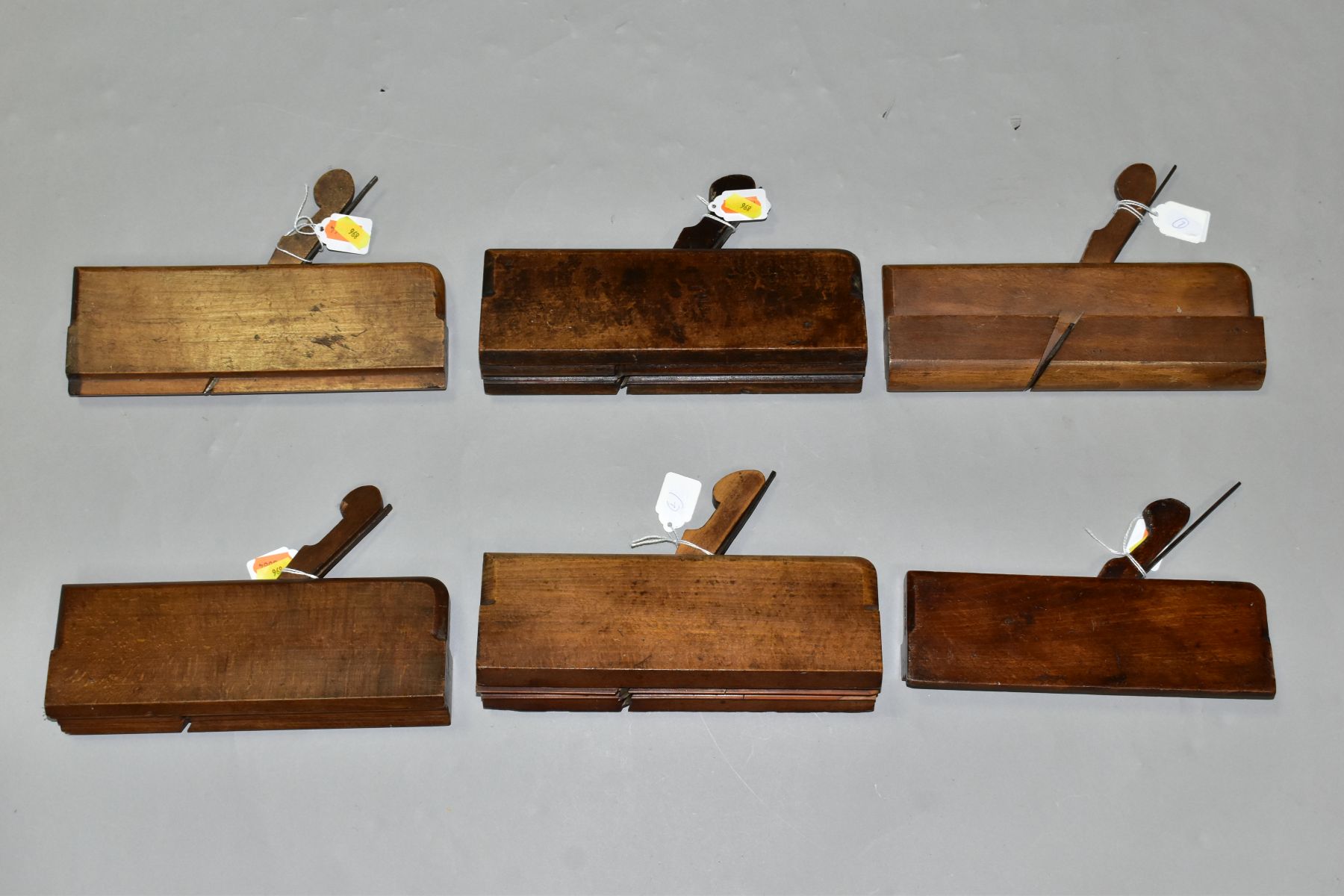 SIX GABRIEL MOULDING PLANES including a pair of Side Rounds, a Quirk Ovolo Bead, etc - Image 4 of 6