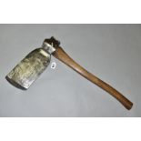 A GILPIN 13½'' MASTING AXE with a 5'' edge, 24½'' in length with replacement handle