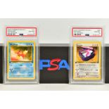 A QUANTITY OF PSA GRADED POKEMON 1ST EDITION TEAM ROCKET SET CARDS, cards number 47 to 82, Pre