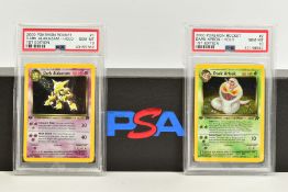 A QUANTITY OF PSA GRADED POKEMON 1ST EDITION TEAM ROCKET SET CARDS, assorted cards between numbers 1