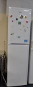 A LARGE BEKO FRIDGE FREEZER 55cm wide 202cm high (PAT pass and working at 5 and -18 degrees)