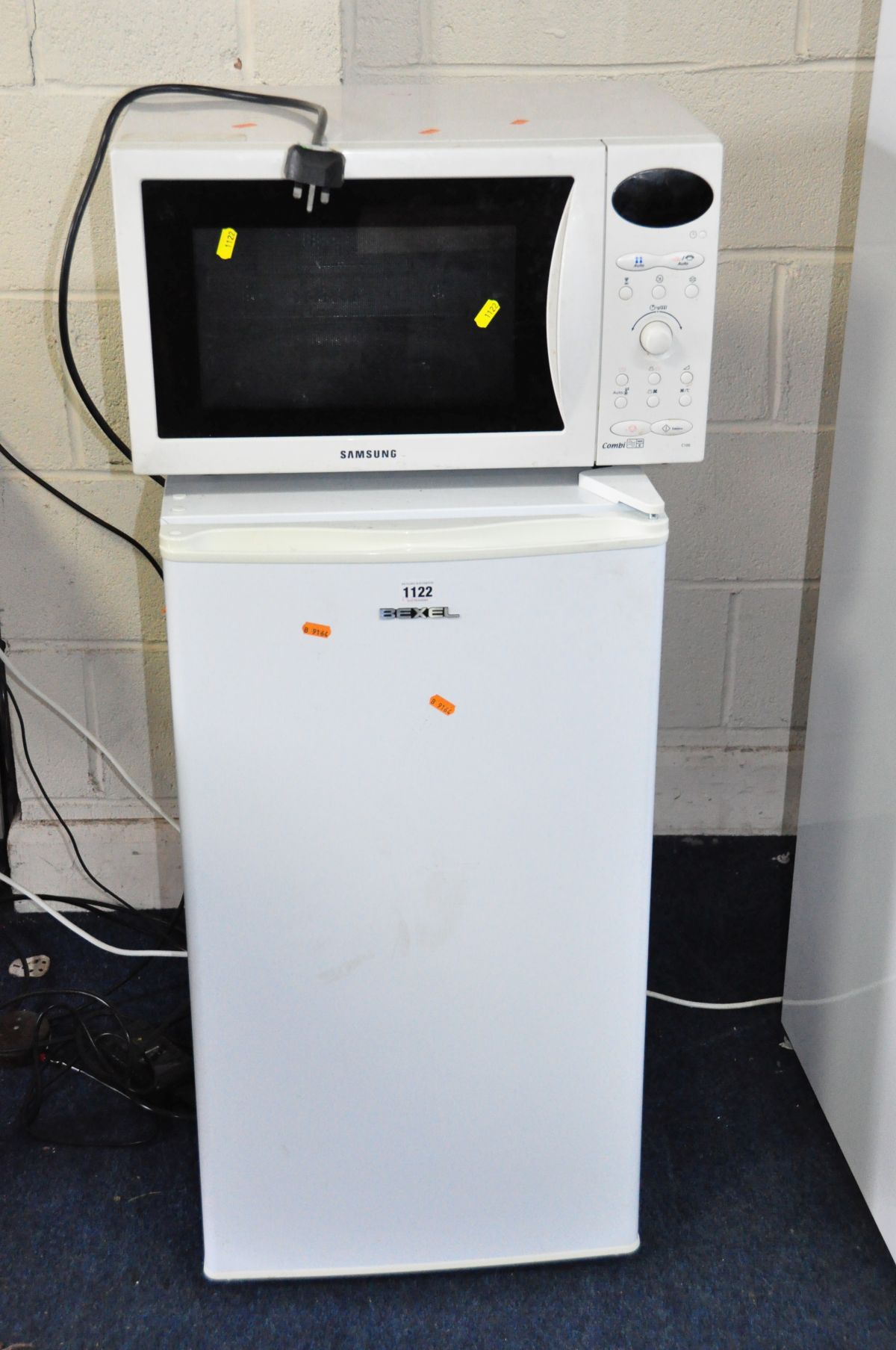 A BEXEL UNDER COUNTER FRIDGE 45cm wide (PAT pass and working at 5 degrees) and a Samsung