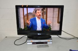 A TOSHIBA 32AV615 32ins LCD TV (no remote) and a Panasonic video recorder with remote (both PAT