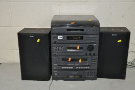 A SONY LBT-D117 HIFI with PS LX49P turntable and Sony speakers (PAT pass and working apart from both