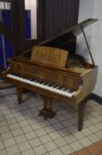 ALLISON (c1930-1940) A 4FT6 WALNUT GRAND PIANO, serial number 65069, on square legs and brass