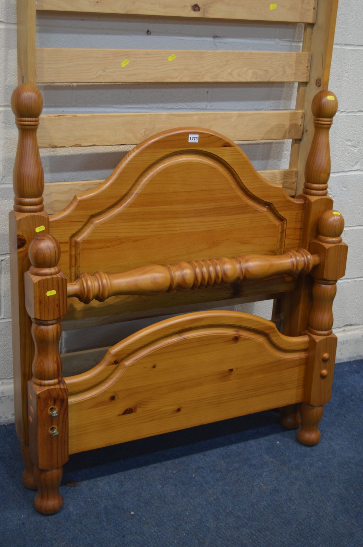 A MODERN PINE SINGLE BED FRAME - Image 2 of 2