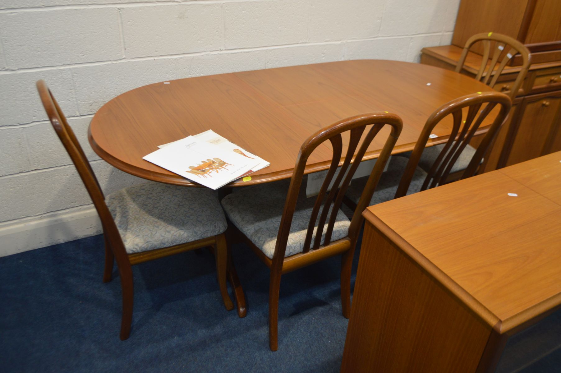 A SUTCLIFFE TEAK EXTENDING DINING TABLE, extended length 179cm x closed length 140cm x depth 93cm - Image 2 of 3