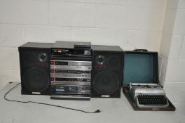 A VINTAGE AIWA BX 110 HIFI with a TX110 tuner and FX-90 tape player, a DX 770 CD player with