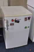 A HOOVER UNDERCOUNTER FRIDGE (PAT pass and working at 5 degrees ) (one foot missing)