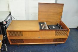 A HMV GRAMAPHONE in a Teak Cabinet with a Garrard 6-200C turntable (PAT pass and working )