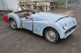 A 1958 TRIUMPH TR3A ROADSTER SPORTSCAR AMERICAN IMPORTED BARN FIND IN NEED OF FULL RESTORATION,