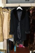 THREE VINTAGE LADIES COATS, comprising a faux fur 'Quality Fashion' size 12 (bust 33''-34'' and hips