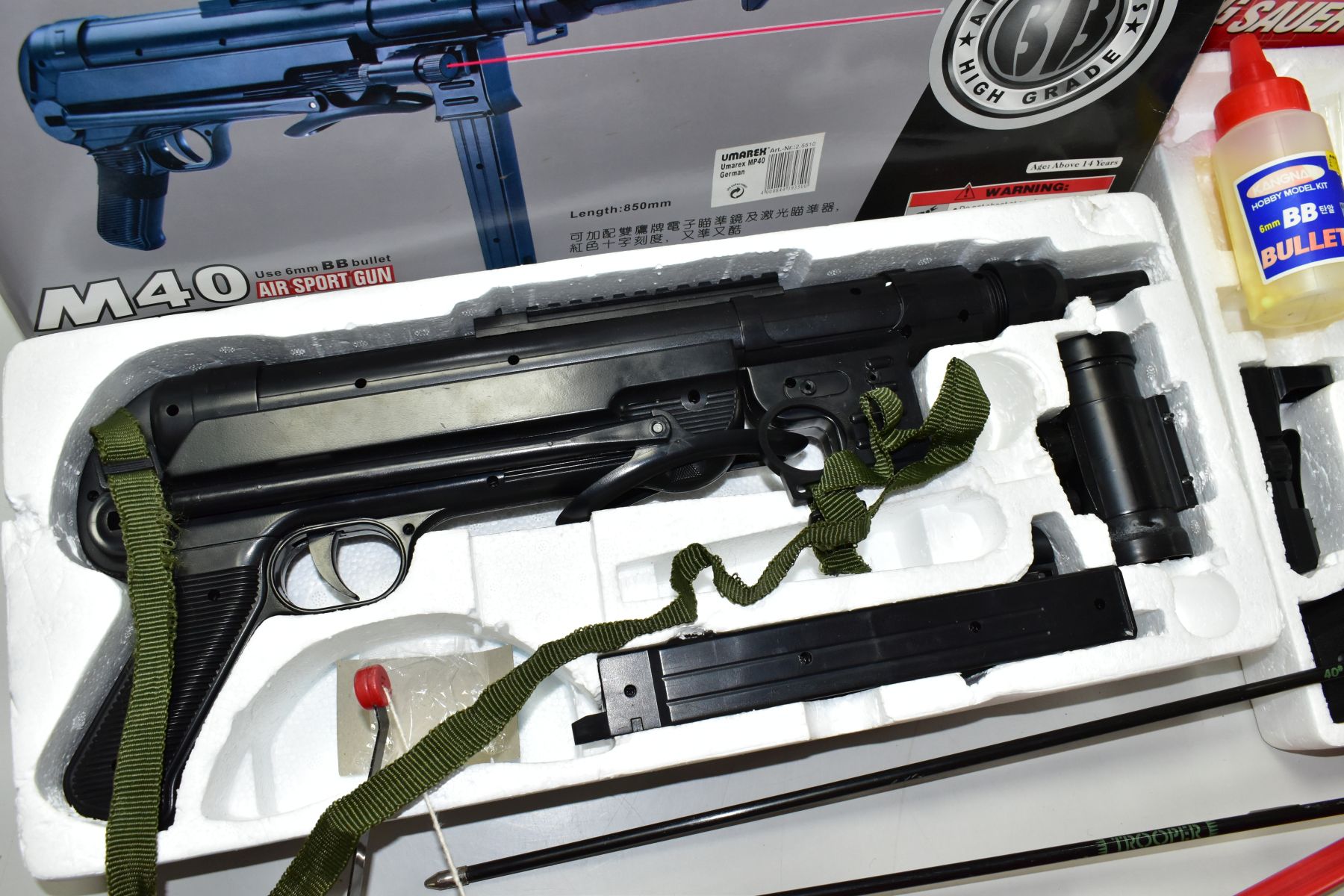 AIRSOFT GUNS, comprising Air Sport M40, Sig Sauer P228 and Desert Eagle .50 AE Magmum pistol, all - Image 4 of 7