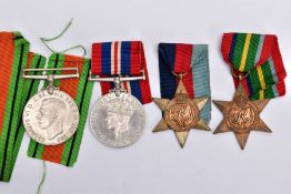 A GROUP OF WWII MEDALS, to include 1939-45 Pacific Stars, defence and war medal, un-named as issued