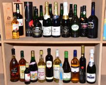ALCOHOL, a collection of four Ports, eight Sherry's, twelve red and white wine, one Whisky and one