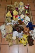 A QUANTITY OF MODERN SOFT TOYS AND BEARS, to include a number of Russ Berrie bears