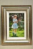 SHERREE VALENTINE DAINES (BRITISH 1959) 'PLAYFUL TIMES', a limited edition print of a young girl