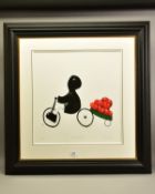 MACKENZIE THORPE (BRITISH 1956) 'A LOAD OF LOVE', a limited edition print of a boy on a tricycle