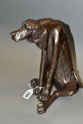 A FRITH SCULPTURE, 'Sidney' the dog, sculptured by Paul Jenkins, height 25cm (Condition:- good)
