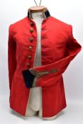 A LATE VICTORIAN/EARLY EDWARDIAN BRITISH MILITARY UNIFORM 'Red Coat' outer jacket, single breast,