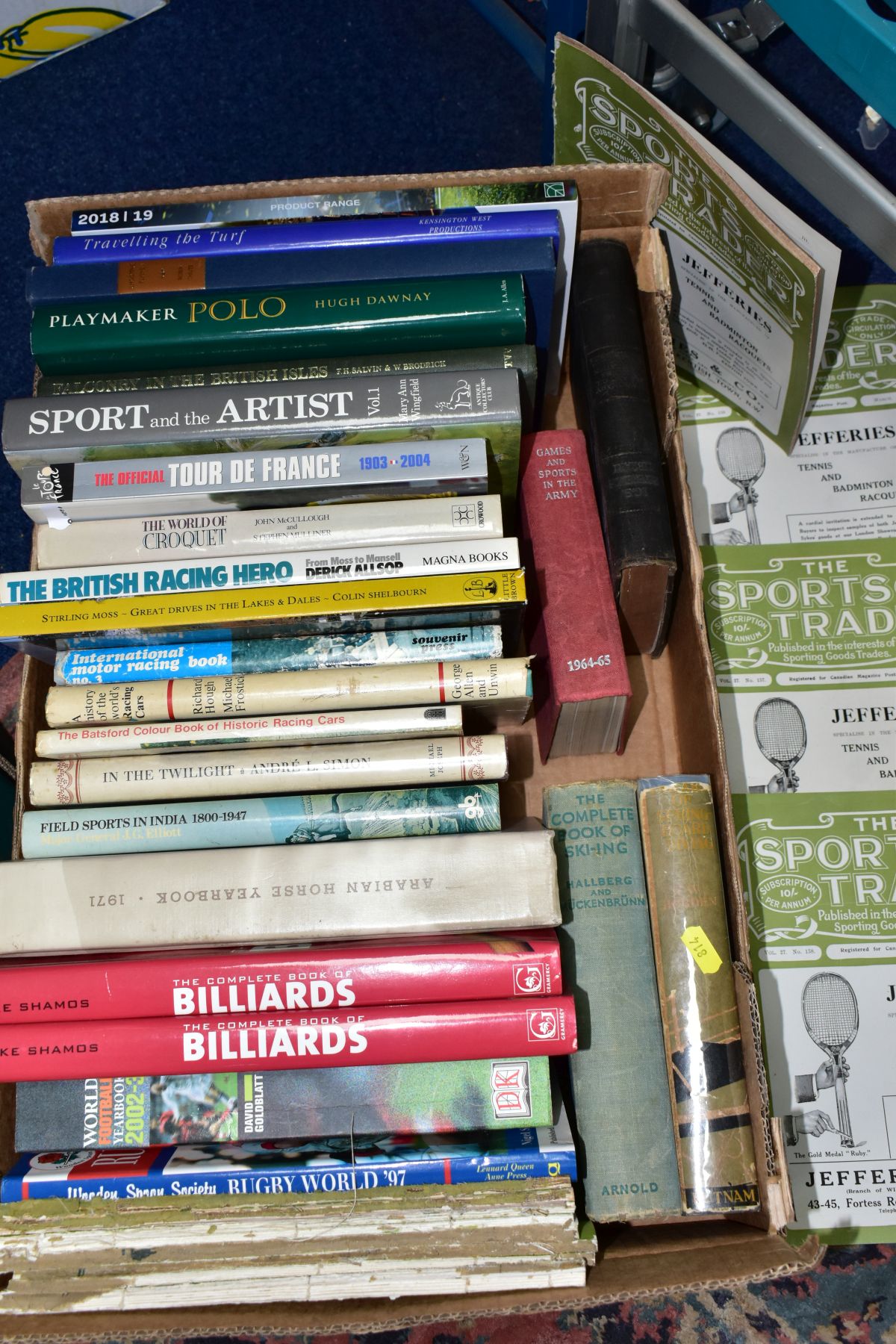 TWO BOXES OF BOOKS, MAINLY SPORTING, to include Football Days by William H Edwards 1916, Curling - Image 3 of 4