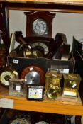 CLOCKS, THERMOMETERS AND BAROMETERS, to include quartz carriage clocks, Europa travelling alarm