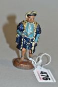 A BRITAINS LEAD FIGURE 'HENRY VIII', stamped 'London' and 'Madame Tussauds' and Britains backstamp