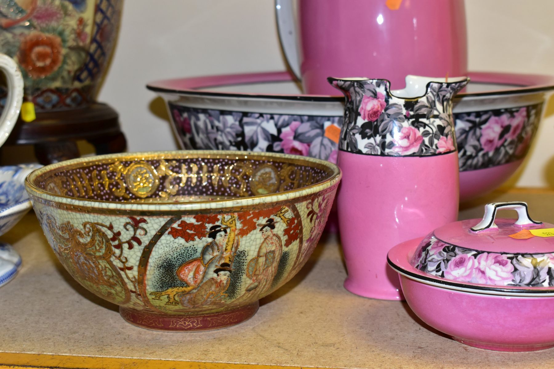 ASSORTED CERAMICS, comprising Victoria Ware Ironstone wash basin and jug, Wilkinson Royal - Image 3 of 8