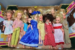 A COLLECTION OF ASSORTED SINDY DOLLS, from various era's including some earlier 'Made in England'