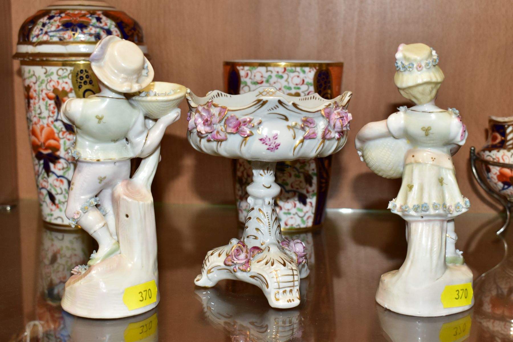 A GROUP OF 19TH CENTURY BRITISH AND CONTINENTAL CERAMICS, including a pair of Davenport Imari - Image 5 of 23