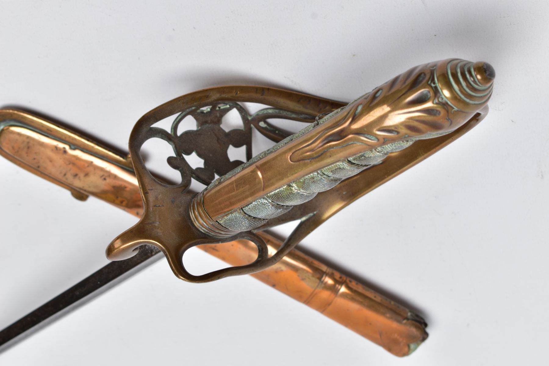 A BRITISH VICTORIAN ERA INFANTRY OFFICERS SWORD (possibly 1845 pattern), no scabbard apart from - Image 12 of 13