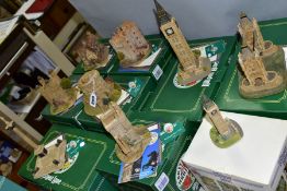 EIGHT BOXED LILLIPUT LANE SCULPTURES FROM BRITAIN'S HERITAGE COLLECTION, all with deeds and paper