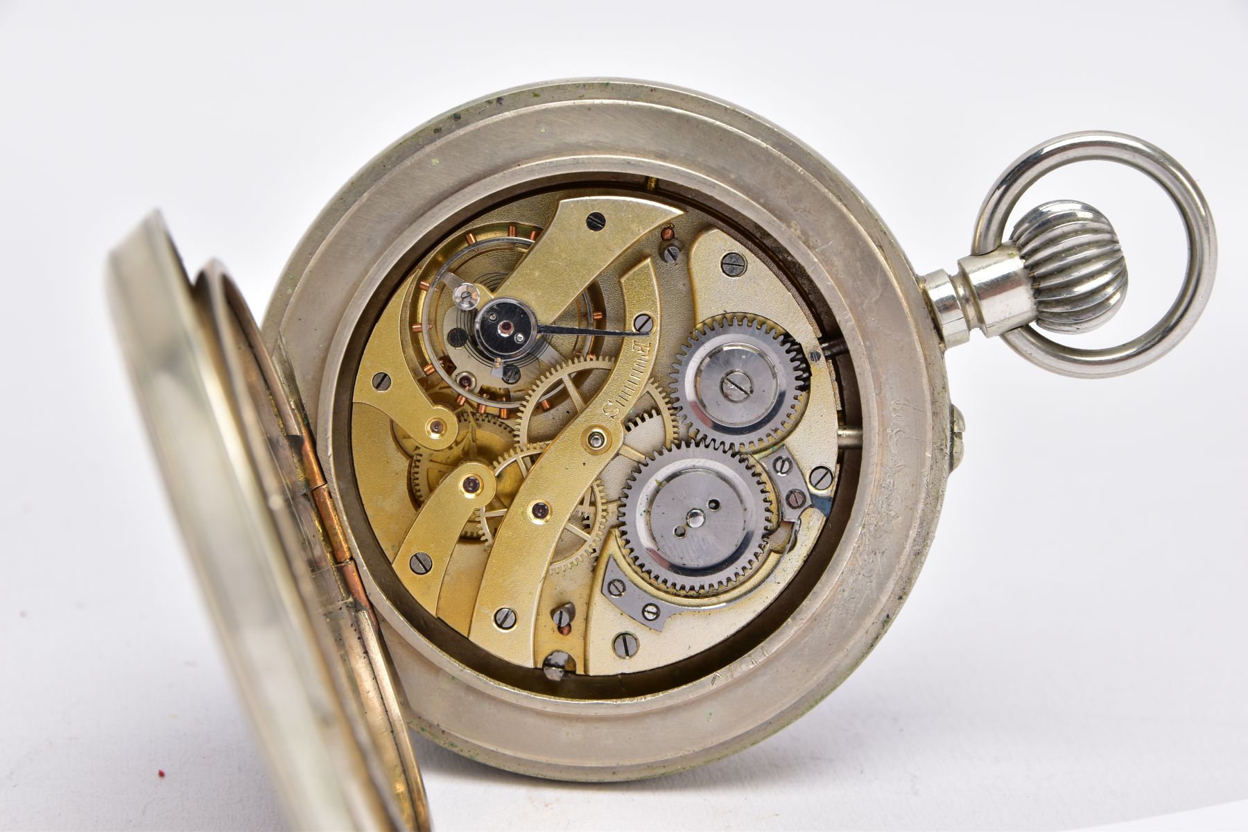 A STEEL GOLIATH POCKET WATCH, dial signed Walter Jones, seconds sweep subsidiary dial at 6 o'clock - Image 6 of 7