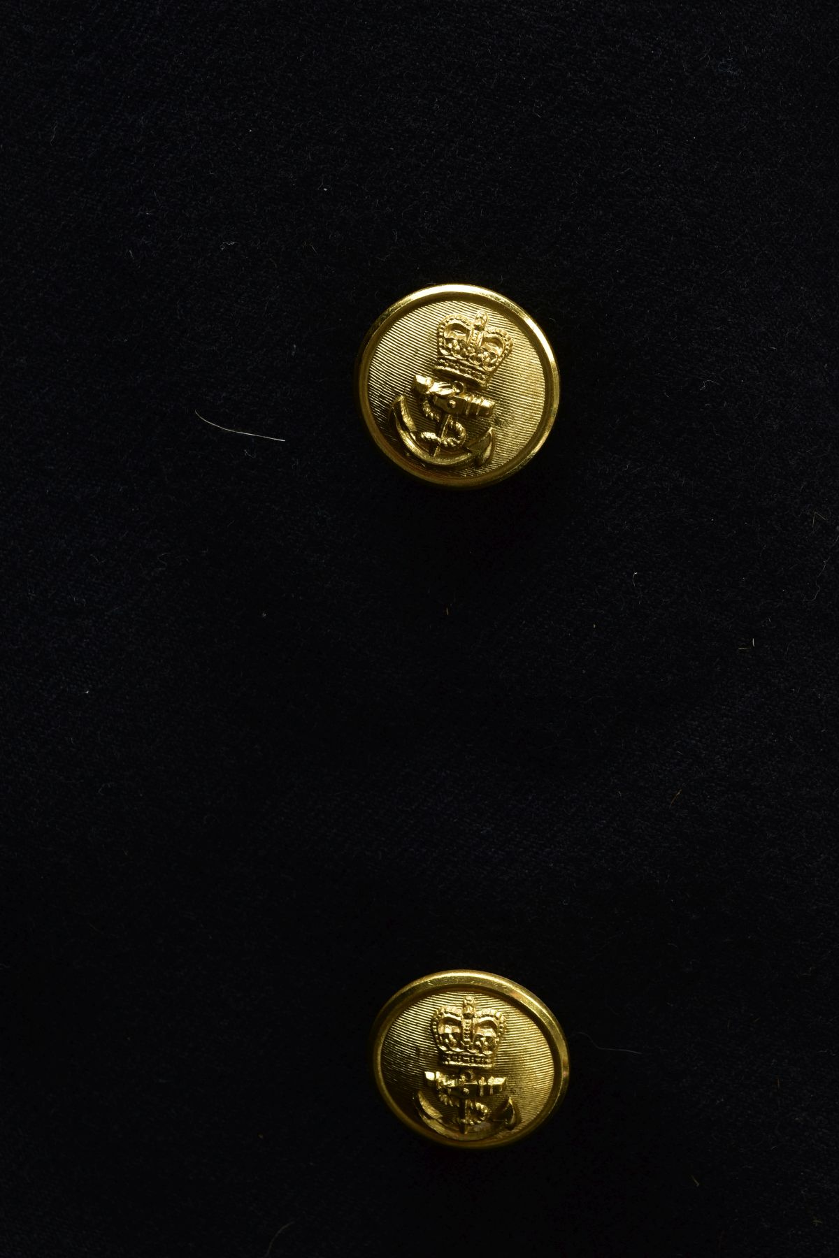A ROYAL NAVY DRESS UNIFORM JACKET AND TROUSERS, with Rank & Crown patch to left sleeve and AL - Image 5 of 10