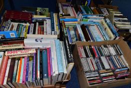 SIX BOXES OF BOOKS, subjects include art, cookery, biographies, Kenneth Macmillan, Richard Eyre,