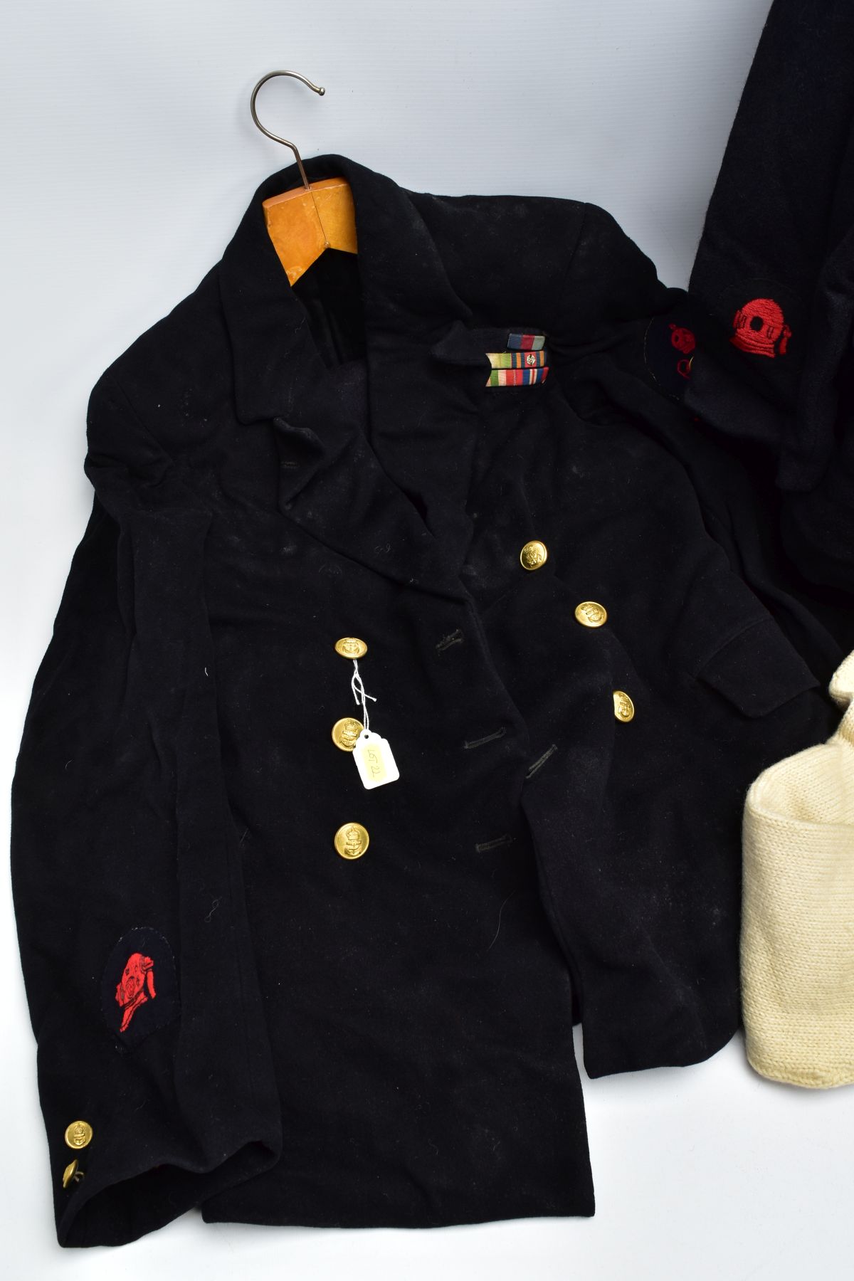 TWO x BRITISH ROYAL NAVAL UNIFORMS, jackets and trousers, one also has the traditional off white - Image 5 of 12