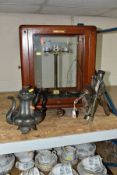 AN EARLY 20TH CENTURY CASED SCIENTIFIC BALANCE SCALE, marked W & J George Ltd Birmingham and F.E.