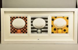 DOUG HYDE (BRITISH 1972) 'BRONZE, SILVER, GOLD' a limited edition print 7/395, depicting three