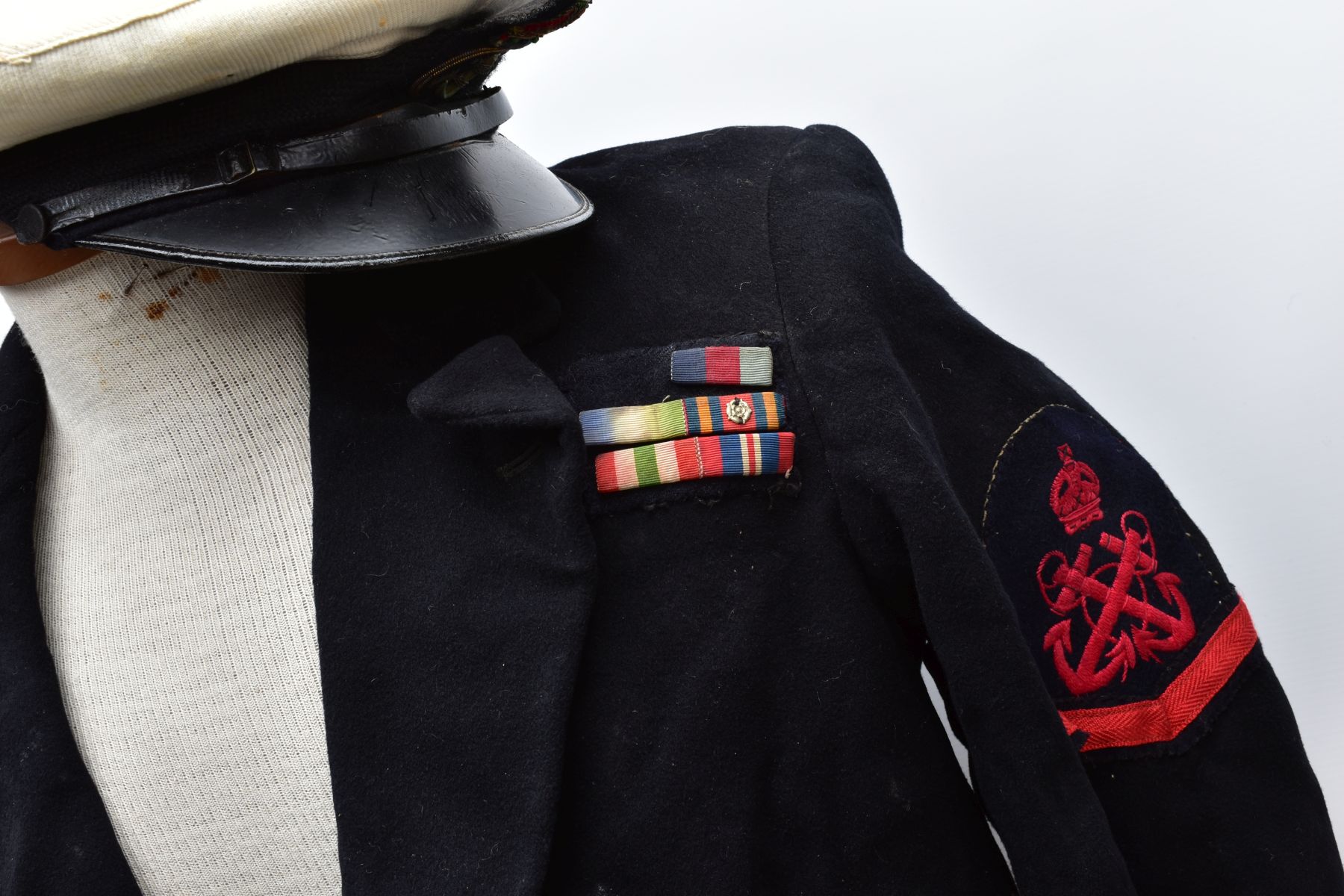 TWO x BRITISH ROYAL NAVAL UNIFORMS, jackets and trousers, one also has the traditional off white - Image 11 of 12