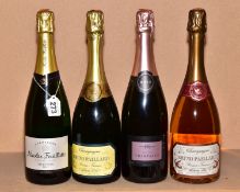 FOUR BOTTLES OF CHAMPAGNE, comprising one bottle of Nicholas Feuillatte Brut, one bottle of