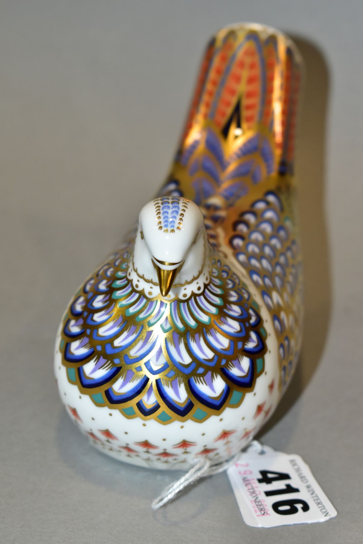 A BOXED LIMITED EDITION ROYAL CROWN DERBY PAPERWEIGHT 'Millennium Dove' No 602/1500 with certificate - Image 3 of 7