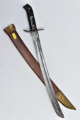 A SHORT DUTCH STYLE KLEWANG SWORD, blade is only approximately 43cm in length and shorter than the