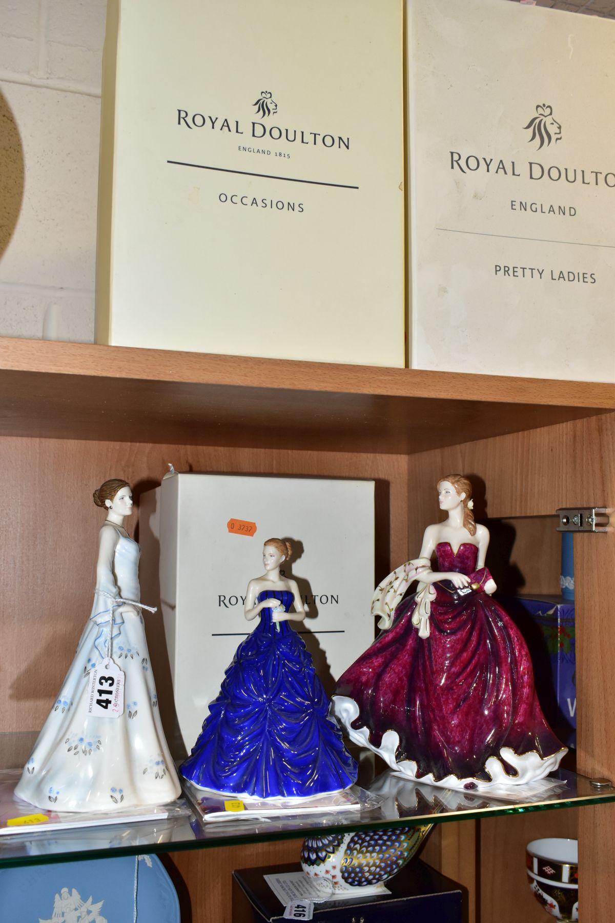 THREE BOXED ROYAL DOULTON PRETTY LADIES FIGURES, comprising '25 Anniversary Celebration - Silver'