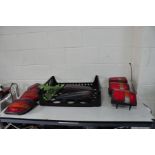A TRAY CONTAINING SEVEN CAR TAILLIGHTS including Ford Orion, Fiesta Mk3 and Escort Estate Mk5