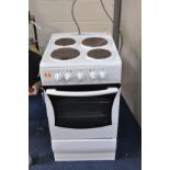 AN AMICA ELECTRIC COOKER with four top rings and a single oven (Untested)